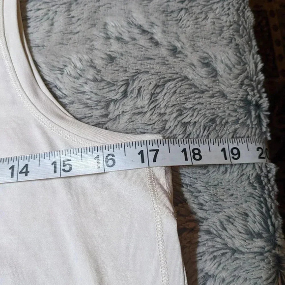 Lululemon Soft Midi White Dress High Side Slits Size 6 - Picture 4 of 7